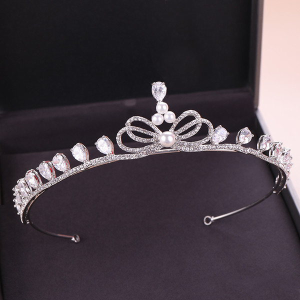 New Crystal Tiara Crown Women Hair Jewelry Rhinestone Hairband Headwear Princess Bride Crown Wedding Hair Accessories