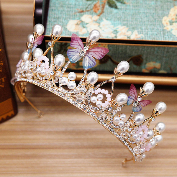 2019 New Baroque Bride Crown Hairpiece Princess Crown Hairband Wedding Accessories Princess Crown Hairpiece Hair Jewelry Accessories