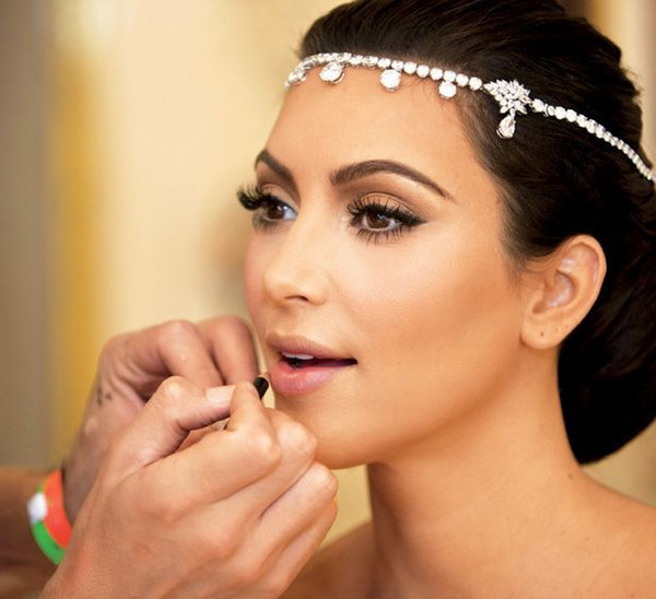 Kim Kardashian Style Silver Bridal Wedding