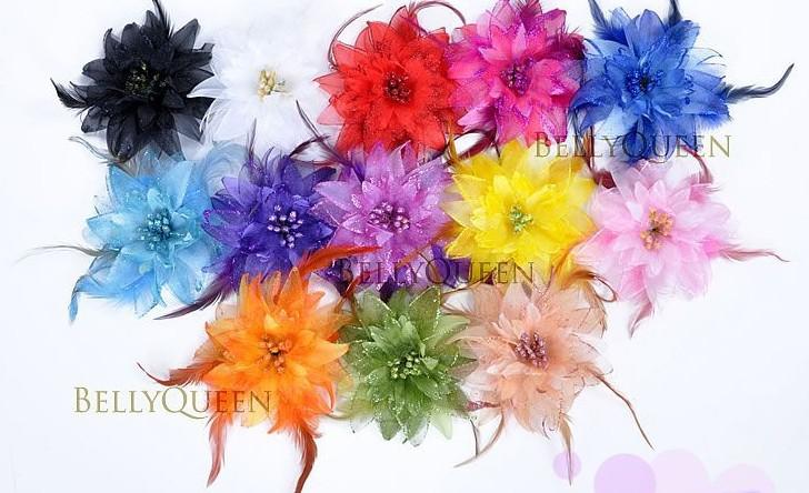 BELLY DANCE HAIR CLIP HEADBAND HEADDRESS COSTUME Please choose Color Belly Dance Flower Belly Dance Accessory