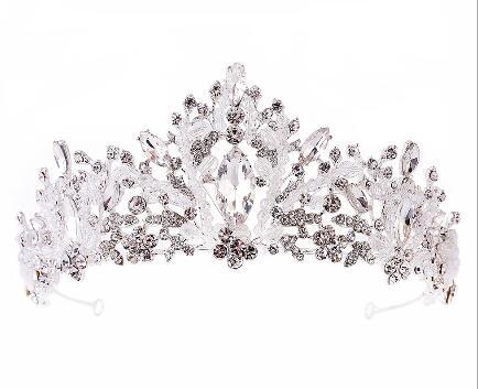 Bridal Headband hoop, European style luxury crystal, bridal handcrafted crown free shipping