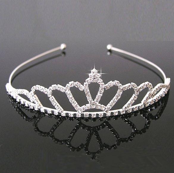 Wholesale hot sell jewelry rhinestones Hair hoop crown Headdress