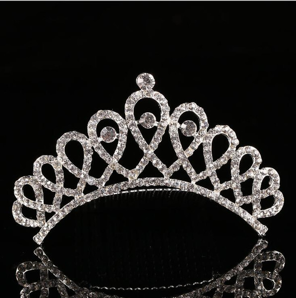 Luxury Crystal Tiaras Bridal Wedding Jewelry Hair Combs Rhinestone Pearl Crown Hair Combs bridesmaid headpieces Princess crown for Party