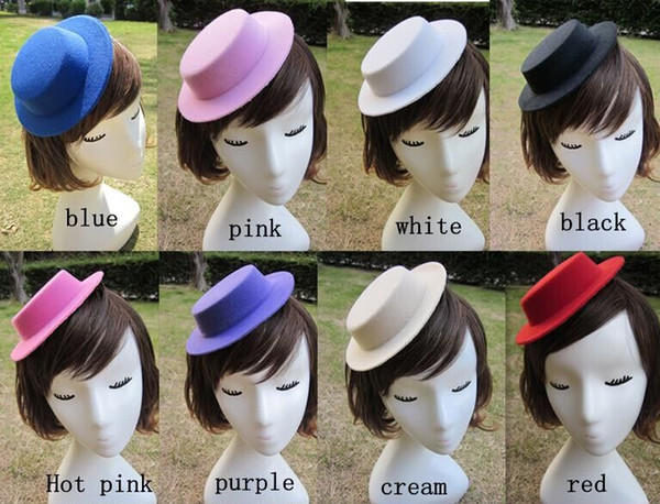 2015 New The unisex hair accessories hat Hen Party Plain Mini Top Hat for DIY Hair Fascinator Headwear 2 size to choose free shipping