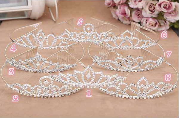 Bridal Wedding Tiaras Stunning Fine Comb Bridal Jewelry Accessories a crown mounted with diamond for bride full dress accessories