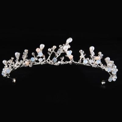 Bridal crown headdress Crystal rhinestone crown for parties Queen temperament headdress Shining Birthday Crown