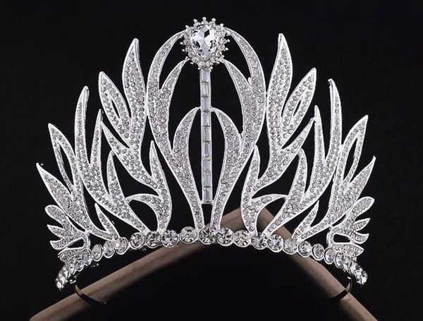 New upscale bridal tiara crown European retro Baroque wedding princess hair ornaments wedding jewelry