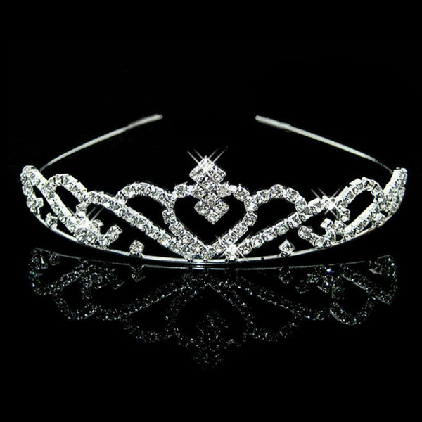 New Silver Crystal Rhinestone Pearls Hairbands For Women Bridal Wedding Hair Accessories Tiara Headbands Crown Hairwear