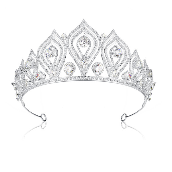 Fashion Bridal Princess Crown Wedding Tiaras Hair Jewelry Rhinestone Headband Girls Women Tiara Hair Accessories