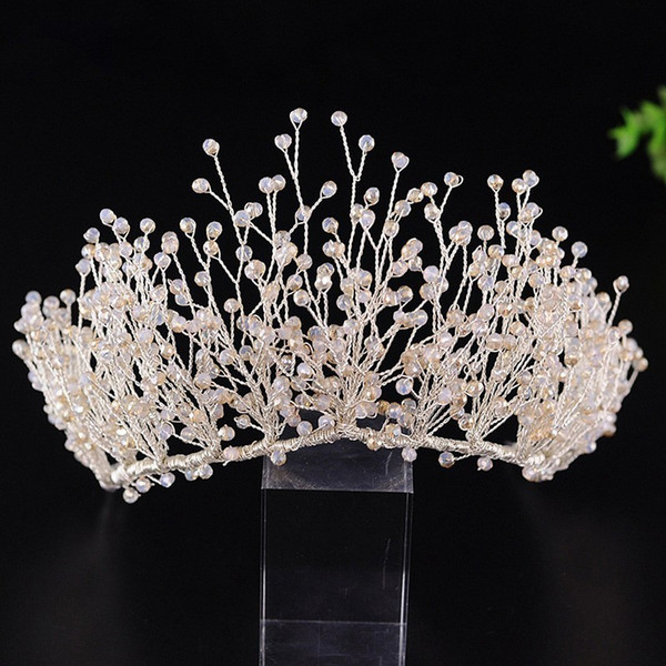 Wedding Crown Queen Bridal Tiaras Bride Crowns With Earrings Headband Wedding Accessories Diadem Marriage Hair Jewelry Ornaments