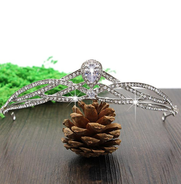 2018 latest Korean high-grade crown princess bride headdress 