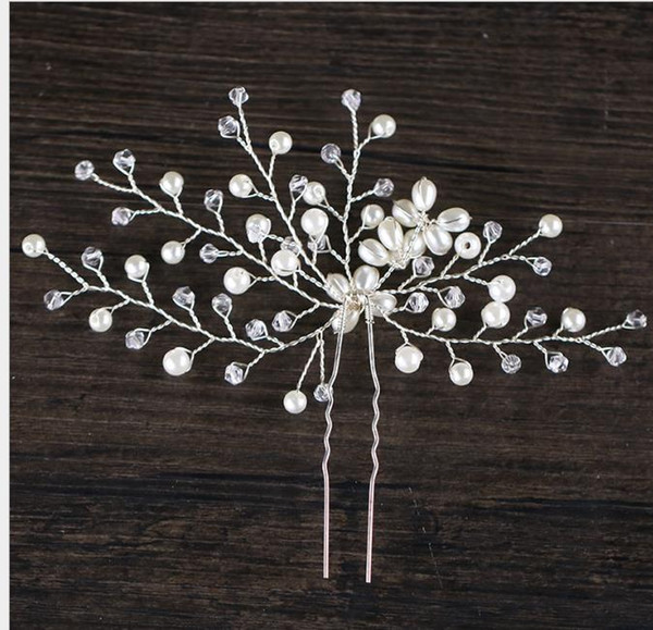 Pearl Crystal Bride Hair Chai Korean Beautiful Bride Comb