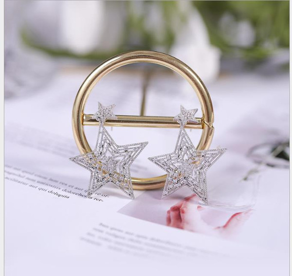 Five-pointed Star Earrings Japanese and Korean Fashion Atmospheric Eardrops Personality Sweet Girls