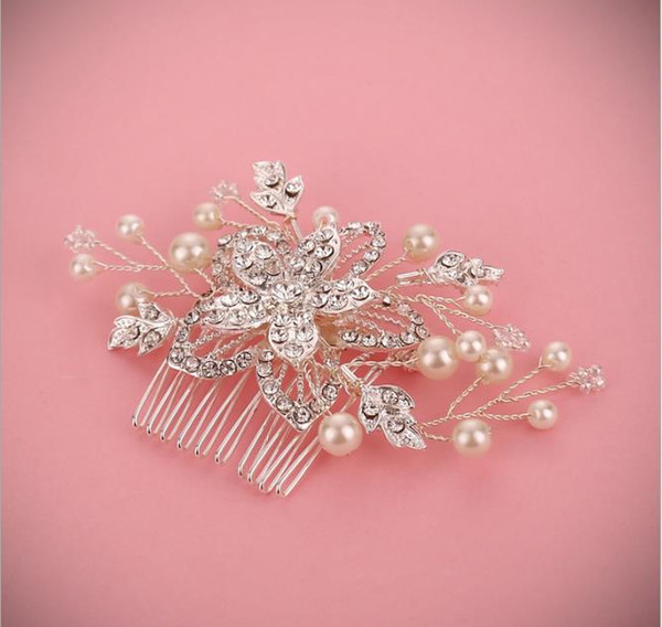 Beautiful hand-made diamonds, flowers, hair combs, crystal and pearl accessories