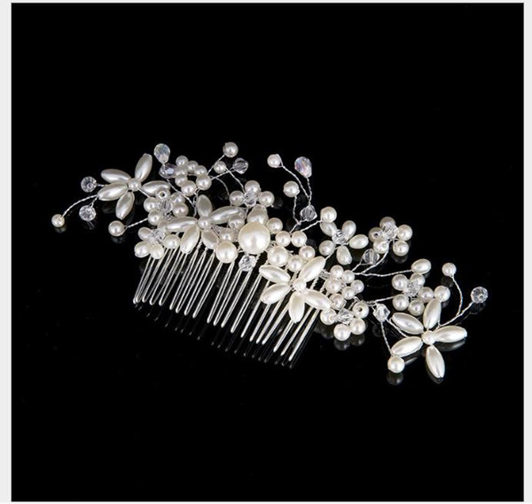 Bride Headdress Pearl Hair Comb Marriage Bride Jewelry Accessories