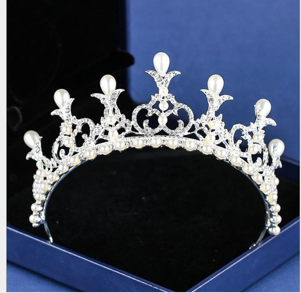 Pearl Tear Crown Bride Headdress Wedding Garment Bride Hair Decoration Beautiful Pearl Crown