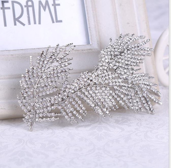 Bride Hair Jewelry Water Diamond Bride Headwear Fashion Hair Comb Bride Jewelry Marriage Garment Accessories