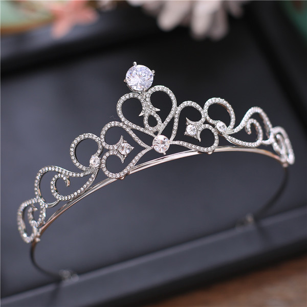 Delicate Crystal Wedding Tiara Crystal Bridal Crowns Thin Crown Silver Bridal Tiaras Wedding Hair Accessories Wedding Headpieces