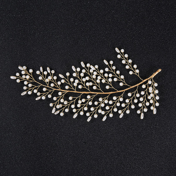 Hair Jewelry For Women Girls Delicate Pearls Headbands Handmade Bride Romantic Wedding Hair Accessories