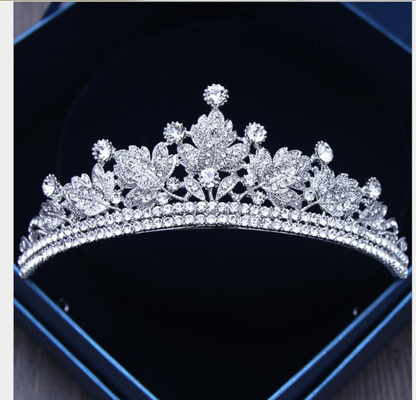 Korean wedding accessories wedding dress accessories Diamond Crystal Princess Birthday crown