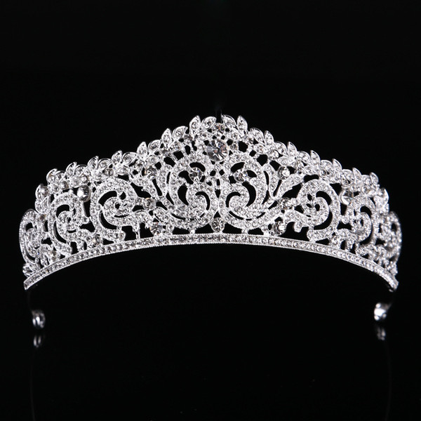 Baroque Crystal Princess Bridal Crowns Hairbands Bridal Tiaras European Wedding Diadem Queen Crown Party Wedding Dresses Hair Accessories