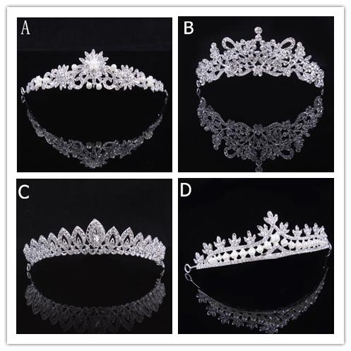 Luxury Bridal Tiara Crown Crystal Pageant Bridal Wedding Accessories Headpiece Headband Wedding Tiara Rhinestone