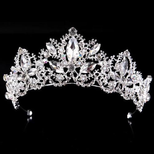 Wedding crown queen bridal Tiaras leaf bride crystal princess crown headband Wedding Hair Accessories hair jewelry