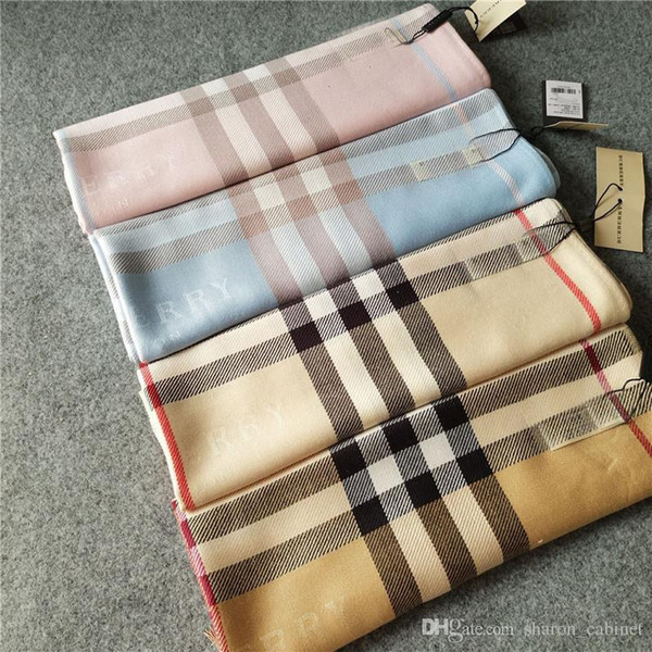 New Designer Classic Winter Scarf Women luxury brand Shawl Scarf Plaid camel khaki Women Scarves and Wraps