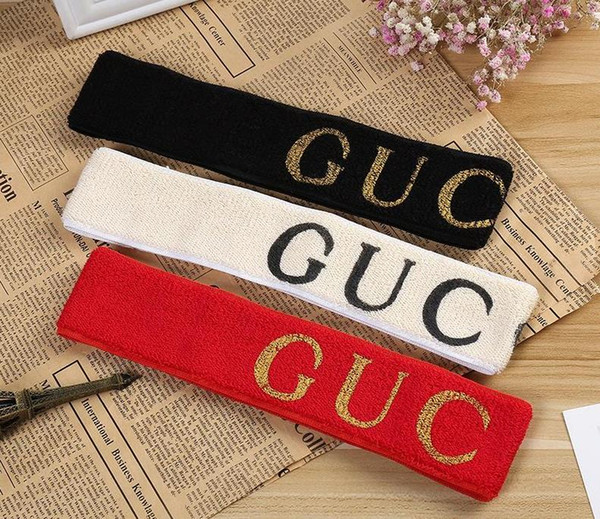 2019 designer brand elastic headband scarf ladies men's fashion hair band couple retro yoga hair banded scarf