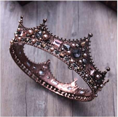 3 style Court Retro Baroque Bridal Tiara Bride Queen King Crown Wedding Hair Jewelry Accessories Women Pageant Prom Headpiece