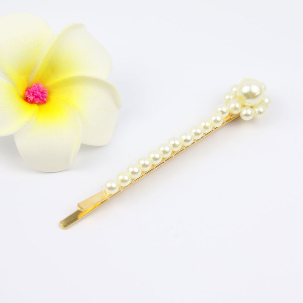 handmade Fashion bridal hair accessores elegant barratte flower hair clip shiny hair pin nice party gifts