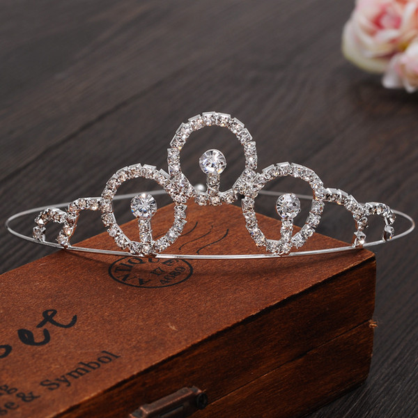 Hot sale Classic Bride Headpieces diamond Cute Girls Tiaras Crowns Crystal for Wedding and Gift New Style hair jewelry