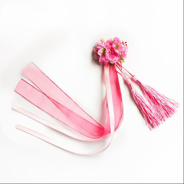 Ancient costume hanfu children Chinese wind small deserve to act the role of hairpin fresh girls tassel hair comb hair ribbon headdress rest