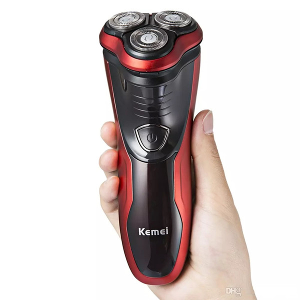 Men Electric Shaver 3 Floating Heads Shaver Wet & Dry Washable Beard Trimming Electric Razor