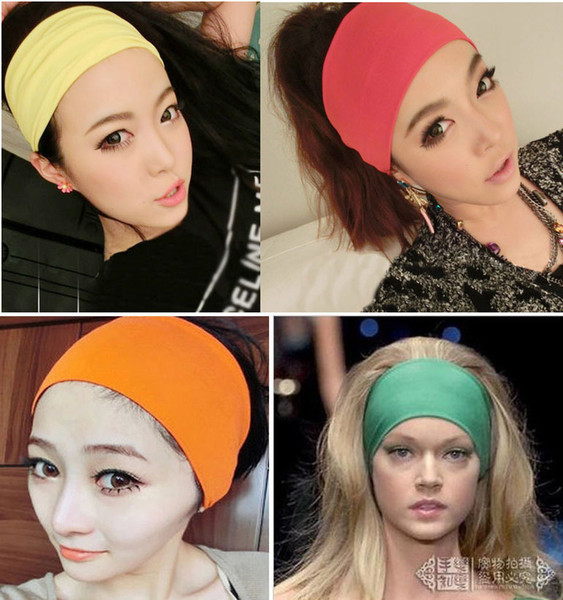 New 2017 hot sale women's headbands headscarves candy color fashion hair accessories