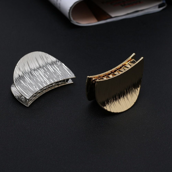 Hot Sale Metal Semicircle Hair Claw Clip Jewelry Gift For Women Girl Gold Silver