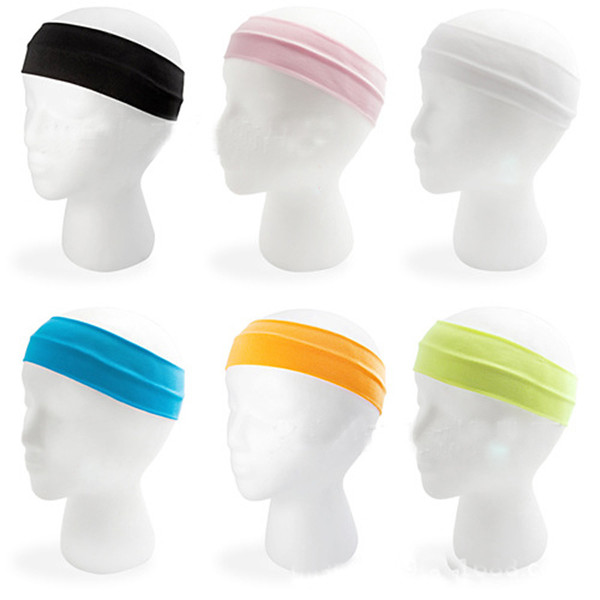 30 colors candy elastic hair band Cotton Yoga slimming headband hair band men women sport sweatband fillet Exercise Supplies 250011