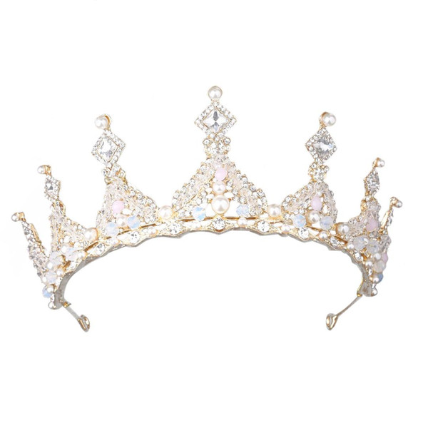 Woman Crystal Rhinestone Tiara Crowns Wedding Princess Elegant Bridal Crown Jewelries Headpieces Hair Accessories