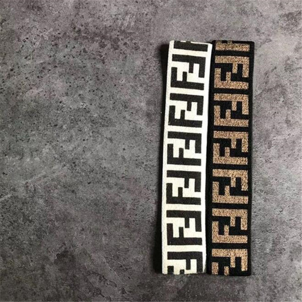 F Letter Personality Brand Unisex Headbands Fashion Design Men Women Luxury Hair Bands Outdoor Hip Hop Lover Hairband