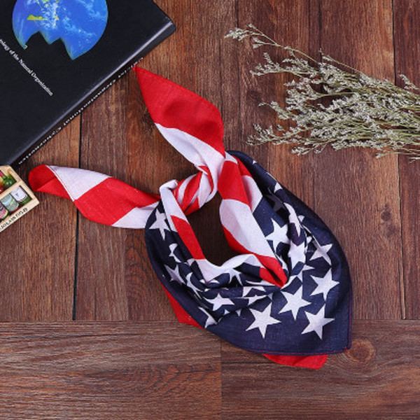 USA Flag Headband American Flag Head Scarf Scarve Outdoor Sport Riding Face Mask Scarf Hip Hop Bandanas for Men Women Accessories DHL