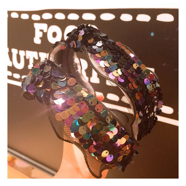 Cute Ear Headband For Girls 2019 Birthday Party Gift Women Ears Hairband Kids Sequins Bow Hair Accessories