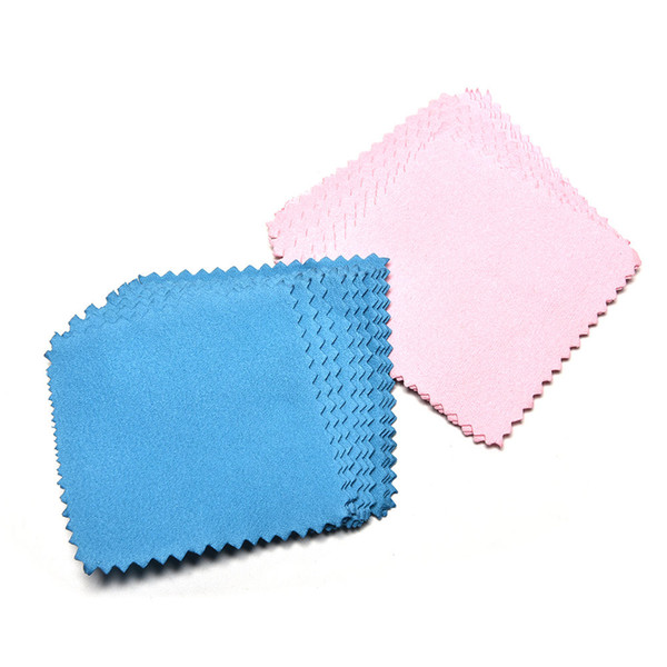 8cm x 8cm Jewelry Silver Polishing Cloth Suede Flannel Fabric Cloth Flannelette Jewelry Cleaning Cloth Flannels