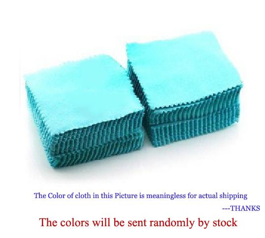 8cm x 8cm Cheapest Double Sides Cotton Flannels Fabric Jewelry Silver Cleaning Cloth, Promotion Cleanner