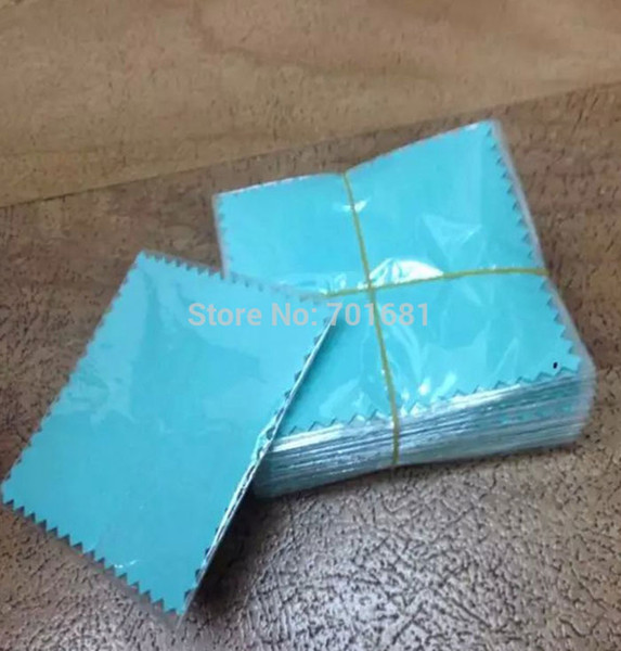 Epackfree 100pcs 8*8cm MIXED 4 colors Silver Polish opp bags Cloth for silver Jewelry Cleaner suede fabric material