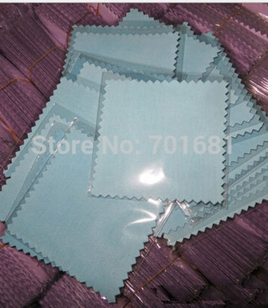 Epackfree 200pcs 8*8cm MIXED 4 colors Silver Polish opp bags Cloth for silver Jewelry Cleaner suede fabric material