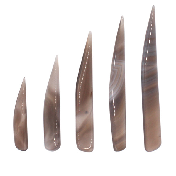 Agate Burnisher Knife Craft Polishing Tool for Gold and Sliver 5-Pieces