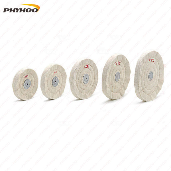 Free Shipping (2Pcs/Lot) White Grinding Buffing Wheel for Jewelry Polishing Tools Bench Grinder Buffing Wheels