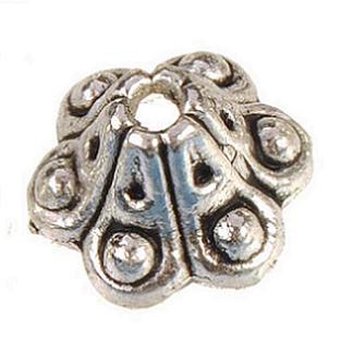 metal beads caps silver for making jewelry beads vintage antique new diy fashion jewelry findings and accessories end caps 8*5mm 300pcs