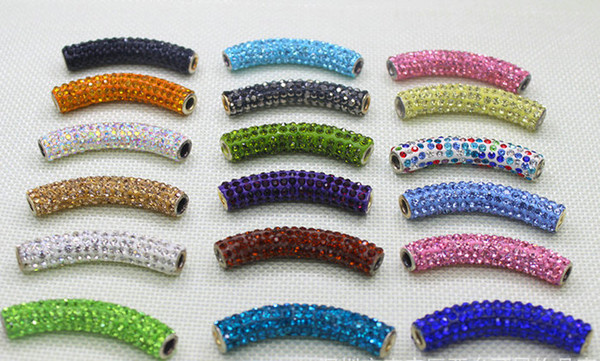 WHOLESALE 20pcs/lot beautiful tube big hole beads DIY jewelry making