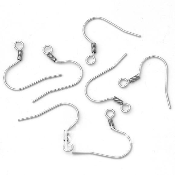 DIY earrings hook pure stainless steel 17*20MM ear hooks earrings accessories materials wholesale creative fashion simple